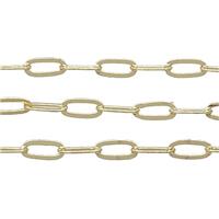 Copper Chain Gold Plated, approx 3x6.5mm [CHCL706]