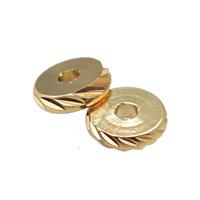 Copper Heishi Spacer Beads 14K Gold Plated, approx 8mm [FD11269]
