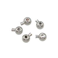 copper BeadStopper, unfade, platinum plated, approx 3mm [FD11582]