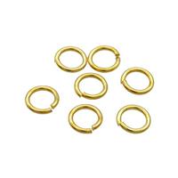 Copper Jump Ring Unfade Gold Plated, approx 6mm dia [FD12137-6MM]