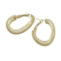 Copper Latchback Earring Gold Plated, approx 26-35mm [FD12516]