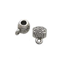 Tibetan Style Zinc Hanger Bail Antique Silver, approx 5-6mm, 2mm hole [FD13014]
