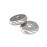 Copper Heishi Spacer Beads Platinum Plated, approx 8mm [FD14730]