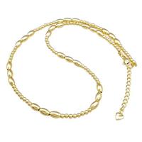 Copper Necklace Adjustable Gold Plated, approx 4-7mm, 3mm, 40-45cm length [FD14806]