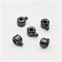 Copper Stop Beads Black Plated, approx 3mm [FD17266]