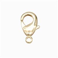 Copper Lobster Clasp Lt.Gold Plated, approx 12mm [FD17775-12MM]