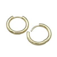Copper Latchback Earring Gold Plated, approx 16mm dia [FN31560]