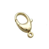 Copper Lobster Clasp Gold Plated, approx 10-19mm [FN33341]