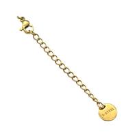 Stainless Steel Necklace Extender Gold Plated, approx 8mm, 10mm, 50cm length [FN34280]