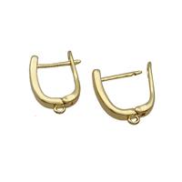 Copper Latchback Earring 18K Gold, approx 12-16mm [FN35657]