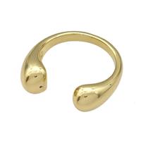 Copper Rings Gold Plated, approx 7mm, 18mm dia [FN40412]