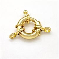 Copper Clasp Buoy Gold Plated, approx 15mm [FN41893-15MM]