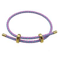 Lavender Blue Tiger Tail Steel Bracelet Adjustable, approx 3mm thickness [FR11398]