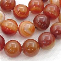 natural red Carnelian Agate beads, round sardonyx, approx 12mm dia [GA1871-12MM]