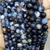round Agate beads, dye, approx 4mm dia [GA1882-4MM]