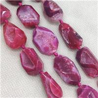 red Agate Geode Druzy Beads, freeform, approx 10-35mm [GA2164]