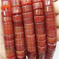 Natural Agate Heishi Beads Red, approx 7-15mm [GA2836]
