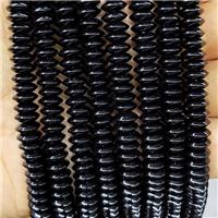 Natural Black Onyx Agate Beads Rondelle, approx 3-8mm [GA2845]