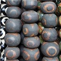 Tibetan Agate Rondelle Beads Black Eye, approx 15-20mm, 22pcs per st [GA2993]