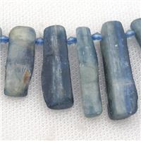 blue Kyanite stick beads, approx 13-34mm [GB12992]