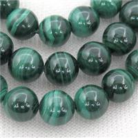 natural Malachite Beads, round, green, approx 6mm dia [GB13034-6MM]