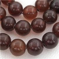 natural Amber Beads, round, brown, approx 12mm dia [GB13086-12MM]