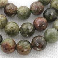 green Garnet Beads, faceted round, approx 12mm dia [GB13212-12MM]
