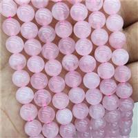 Pink Madagascar Rose Quartz Beads Smooth Round, approx 8mm dia [GB13306-8MM]