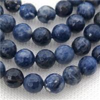 blue Sodalite Beads, faceted round, approx 20mm dia [GB13332-20MM]