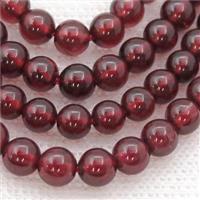 round Red Garnet Beads, approx 7mm dia [GB13373-7MM]
