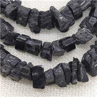 black Tourmaline beads, freeform, approx 8-12mm [GB13513]