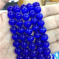 royalblue round Cats Eye Stone Beads, approx 8mm dia [GB13581-8MM]