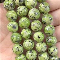 round Marble Beads, olive dye, approx 10mm dia [GB13816-10MM]