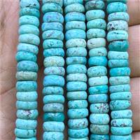 natural blue Turquoise heishi beads, approx 7mm [GB14100]