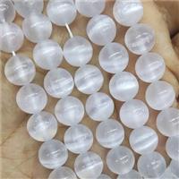 white Selenite Beads round, approx 6mm dia [GB14310-6MM]