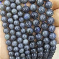 Natural Labradorite Beads Smooth Round A-Grade, approx 8mm dia [GB14313-8MM]