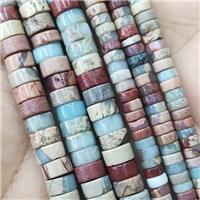 SnakeSkin Jasper Heishi Beads, approx 3x6mm [GB14335-6MM]