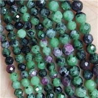 Ruby Zoisite Beads Faceted Round, approx 2mm dia [GB14396-2MM]