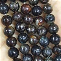 Natural Black Biotite Beads Round, approx 8mm dia [GB14515-8MM]