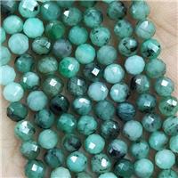 Natural Green Emerald Beads Faceted Round AA-Grade, approx 4mm [GB15223-4MM]