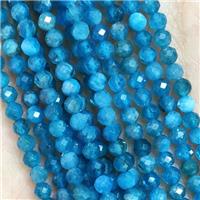 Blue Apatite Beads Faceted Round AA-Grade, approx 2mm dia [GB15388-2MM]