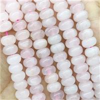 Pink Rose Quartz Rondelle Beads Smooth, approx 5x8mm [GB15517-5X8MM]