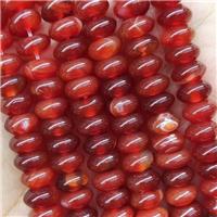 Red Carnelian Agate Rondelle Beads Smooth, approx 5x8mm [GB15521-5X8MM]