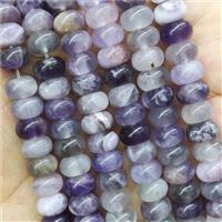 Dogtooth Amethyst Rondelle Beads Smooth, approx 5x8mm [GB15534-5X8MM]