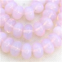 Pink Opalite Rondelle Beads Smooth, approx 9x14mm [GB15797]