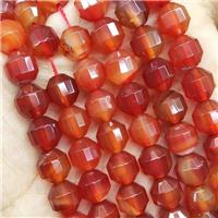 Red Carnelian Prism Beads, approx 8mm [GB15881-8MM]