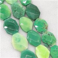 Natural Green Grass Agate Beads Faceted Slice, approx 30-40mm [GB16156-L]