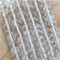 Natural Clear Quartz Beads Faceted Rondelle, approx 5-8mm [GB16166]
