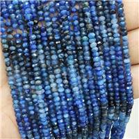 Blue Kyanite Beads Faceted Rondelle, approx 4mm [GB16246]