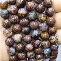 Natural Pietersite Jasper Beads Smooth Round, approx 10mm dia [GB16542-10MM]